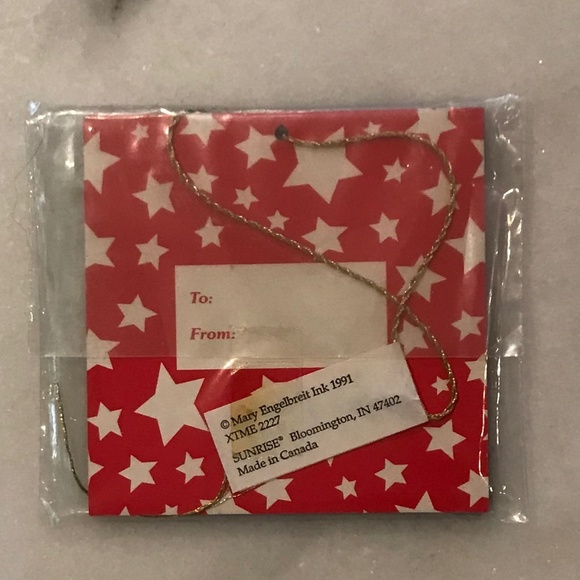 Vtg Mary Engelbreit Christmas Ornament/Gift Tag - Picture 3 of 3